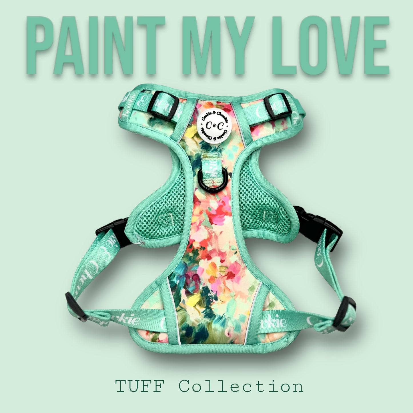 Adjustable TUFF Harness - 'Paint My Love'